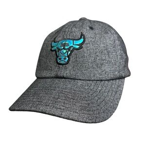 Mitchell And Ness Chicago Bulls NBA Holographic Adjustable Hat Gray